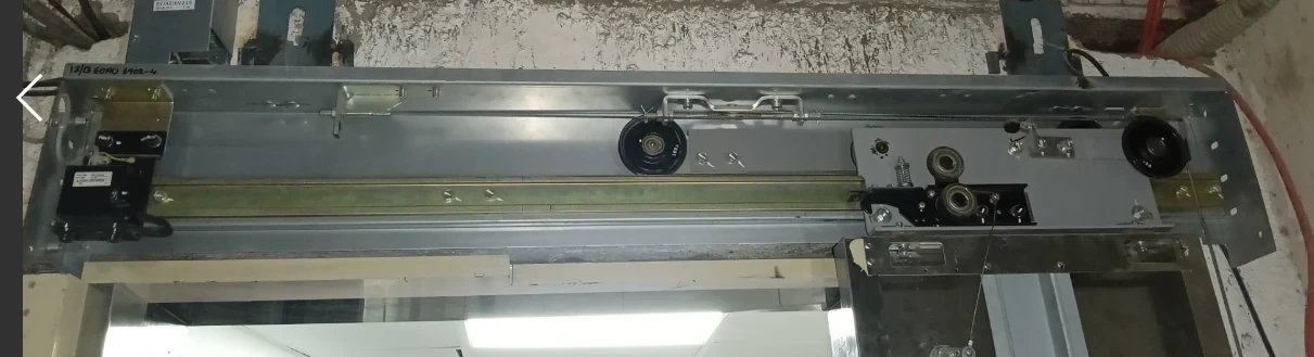 Visual inspection of the landing door lock.