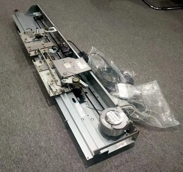 Elevator door lock and landing door interlock mechanism