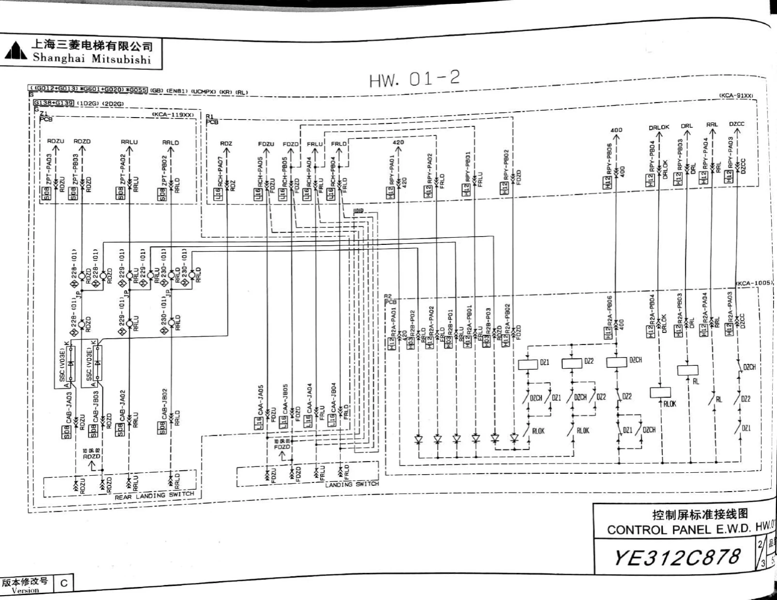 Mitsubishi Elevator Hoistway Signal Circuit (HW) Troubleshooting Guide