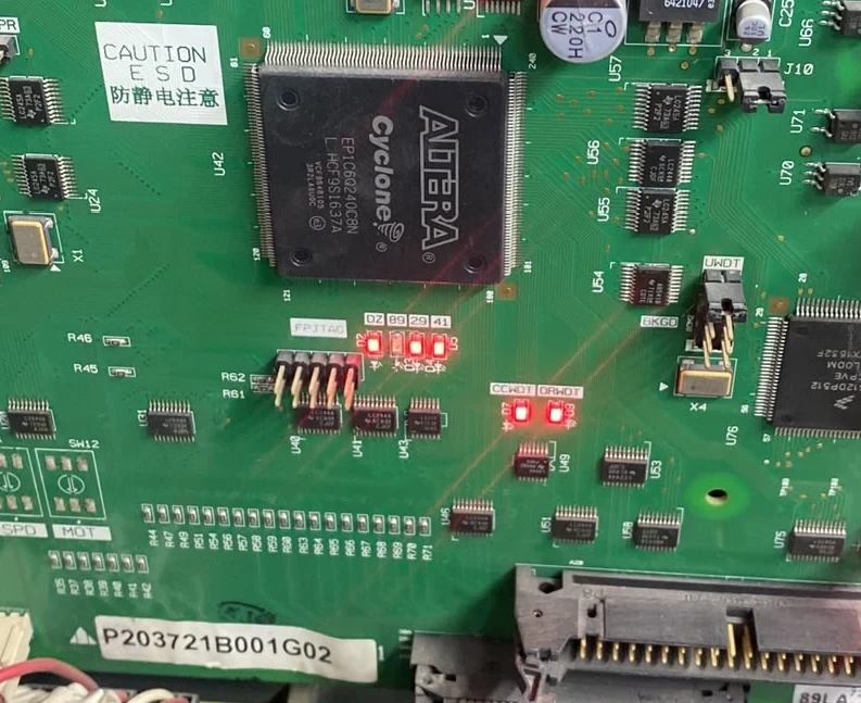 Testing the elevator safety circuit after maintenance.