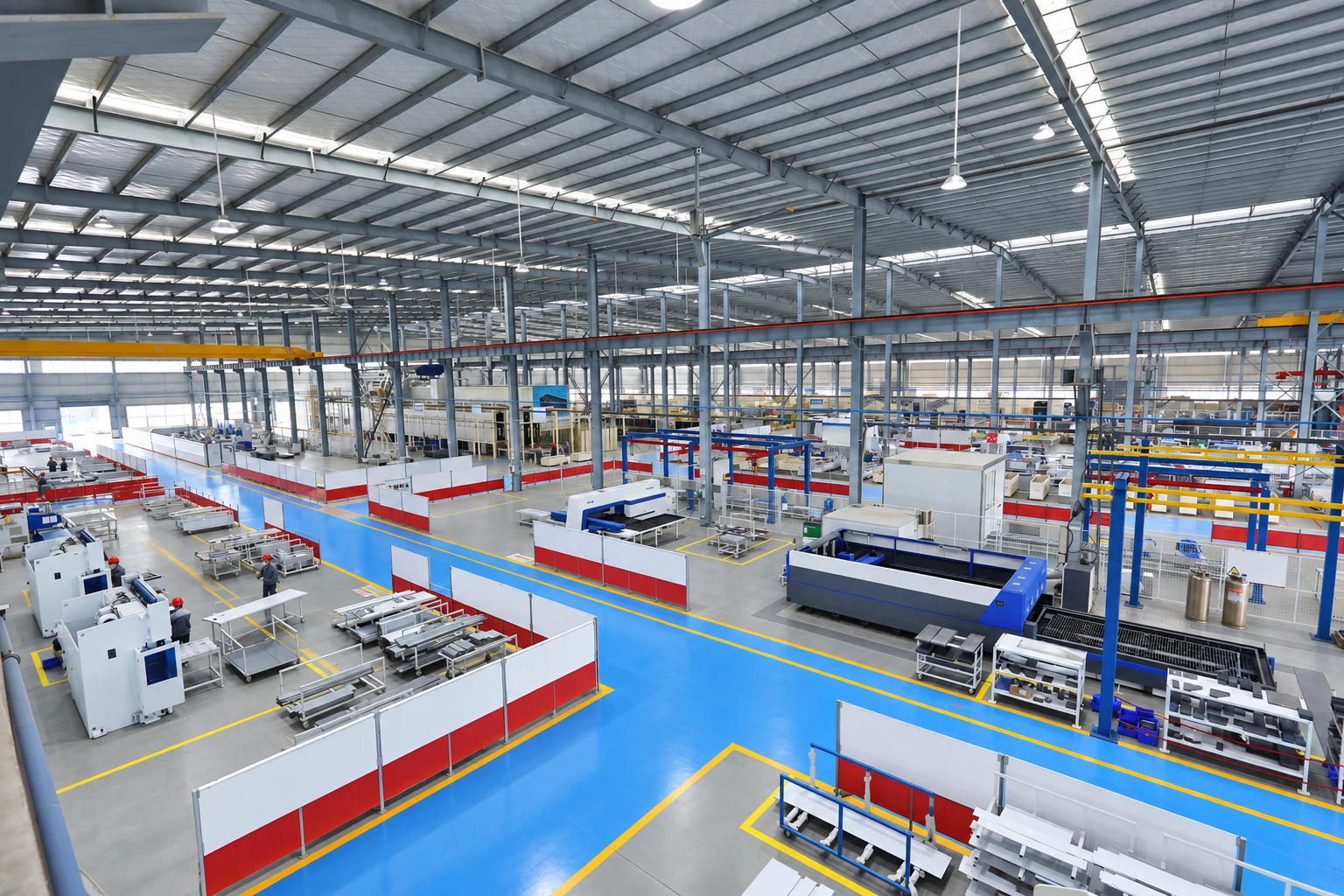 Oficina de fabricação de elevadores