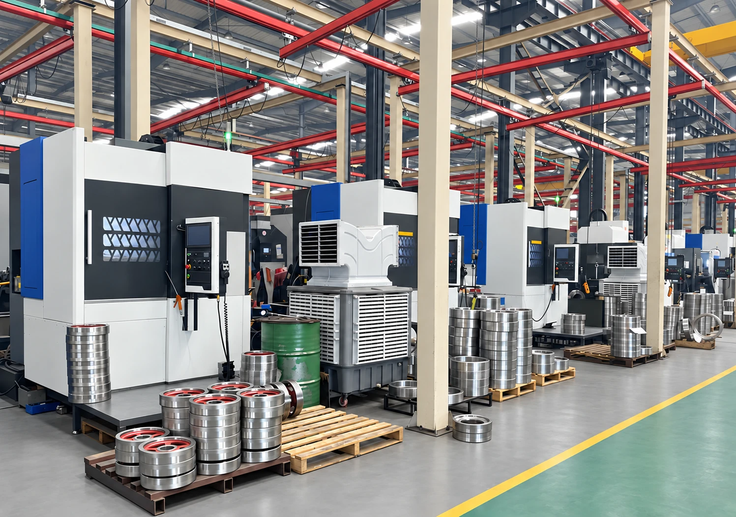 Precision machining workshop