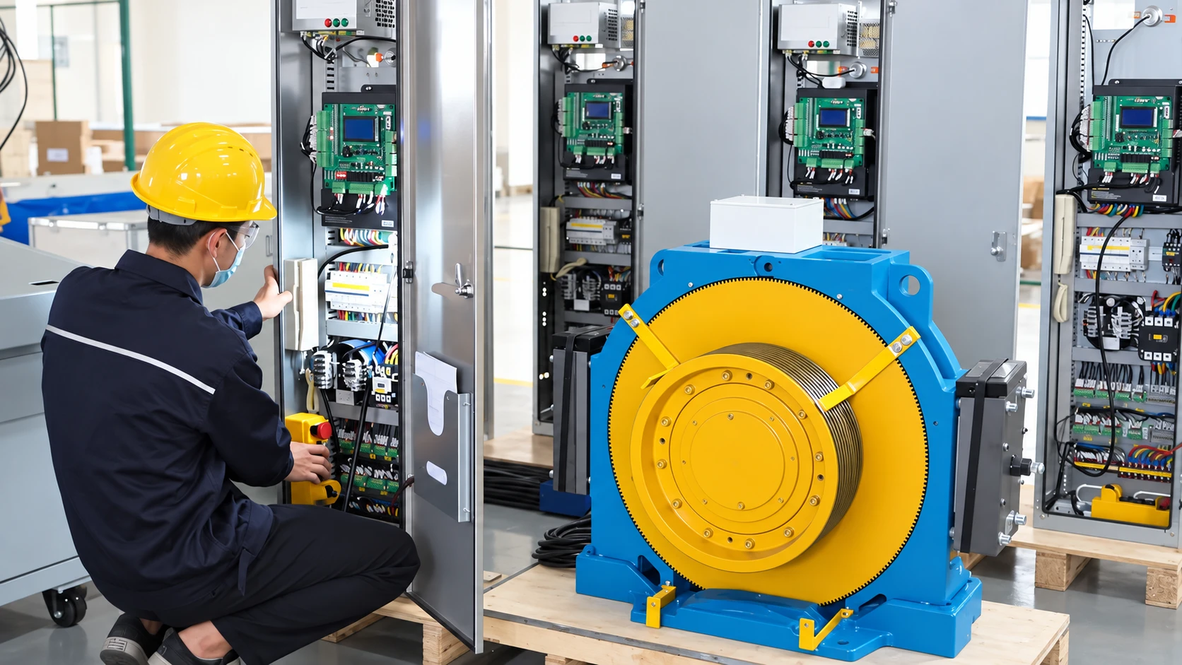 Traction machine inspection