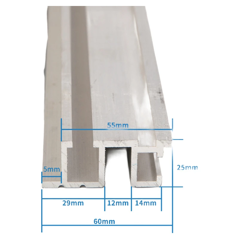 Aluminum alloy door sill 60mm F type elevator parts