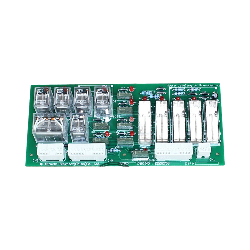 Placa de relés GVF 3 RYBD DWG.NO 12502753 para elevador Hitachi, peças e acessórios para elevadores