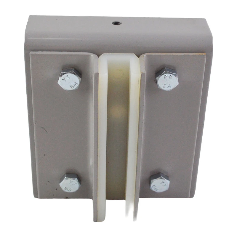 zapata guía auxiliar de riel DX4, zapata guía deslizante de cabina, accesorios de elevador, refacciones para elevadores