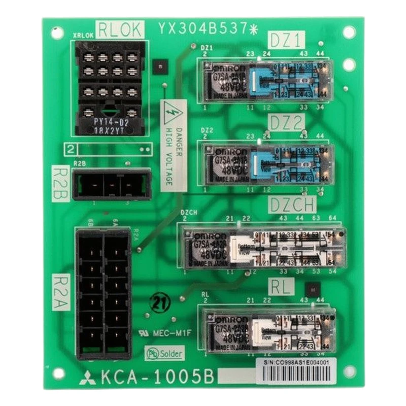 Placa de relé KCA-1005B R2 peças de elevador Mitsubishi acessórios para elevadores