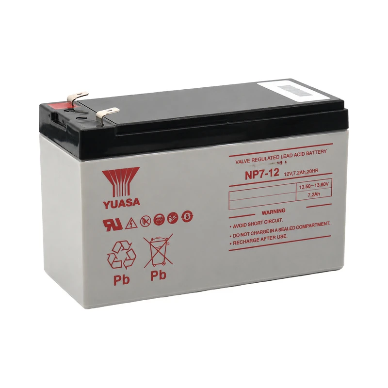 Batería de plomo-ácido NP7-12V 7AH YUASA, fuente de alimentación UPS, piezas de elevador Mitsubishi
