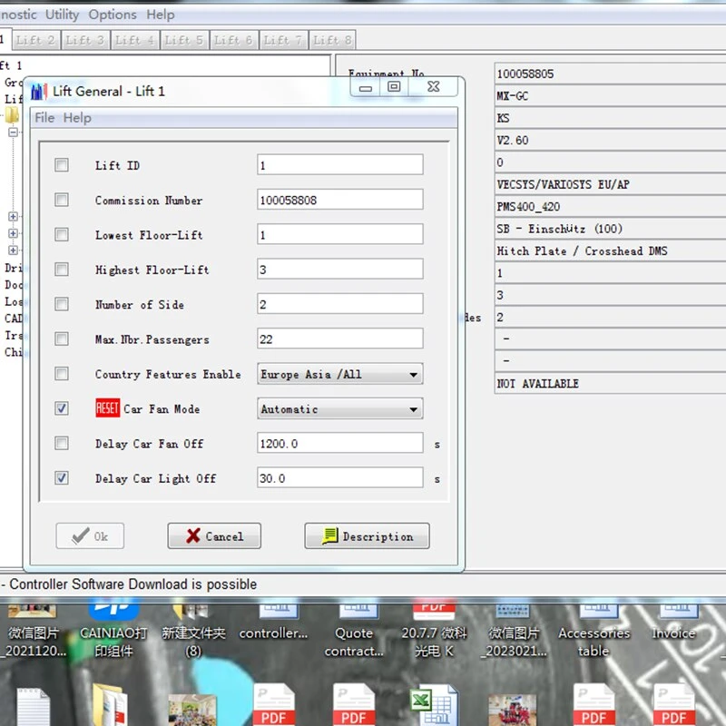 Software de depuración CADI GC para elevadores 3300 3600 5400 5500: sistema inteligente de diagnóstico y control integral